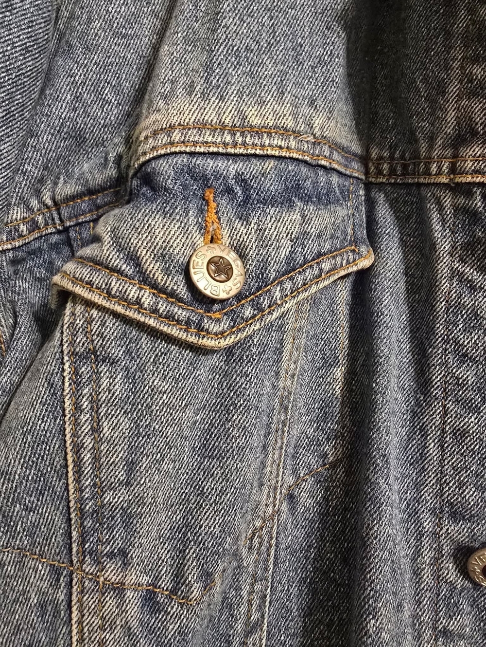 Vintage | Denim Jacket with Las Vegas Star Patch - Picture 4 of 4